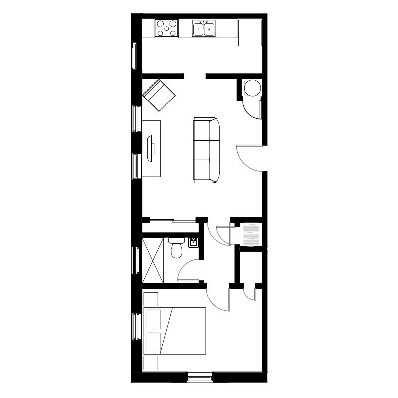 court street lofts unit 2002 1 bedroom