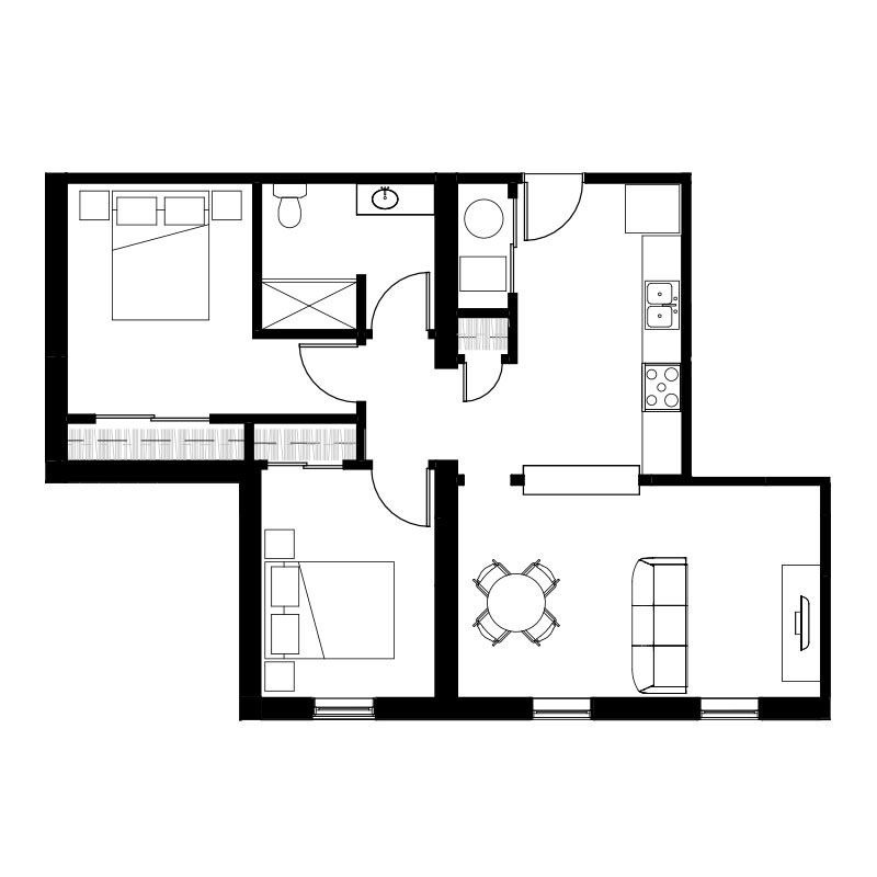 court street lofts unit 1005 2 bedroom