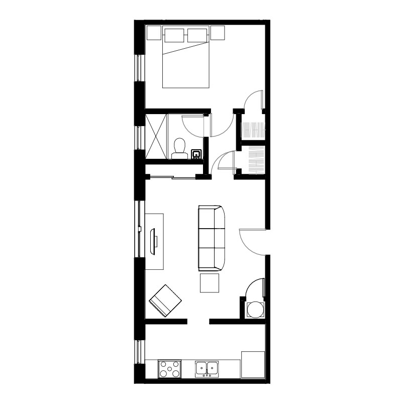 court street lofts unit 2005 1 bedroom